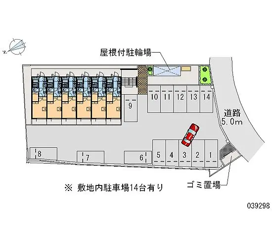 ★手数料０円★久留米市白山町　月極駐車場（LP）